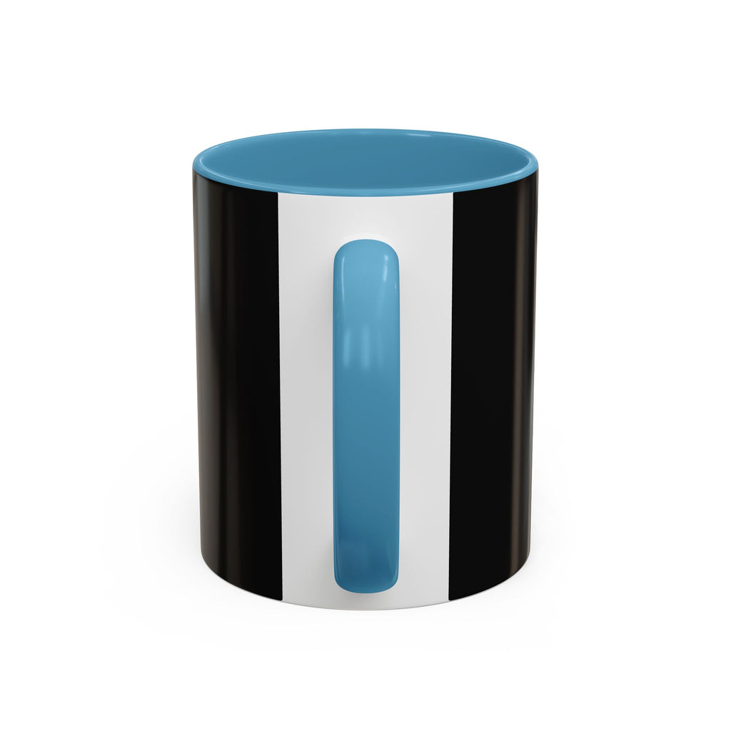 Cosmic Inconvenience Black Accent Coffee Mug — Mystical Eye Graphic (11/15oz)