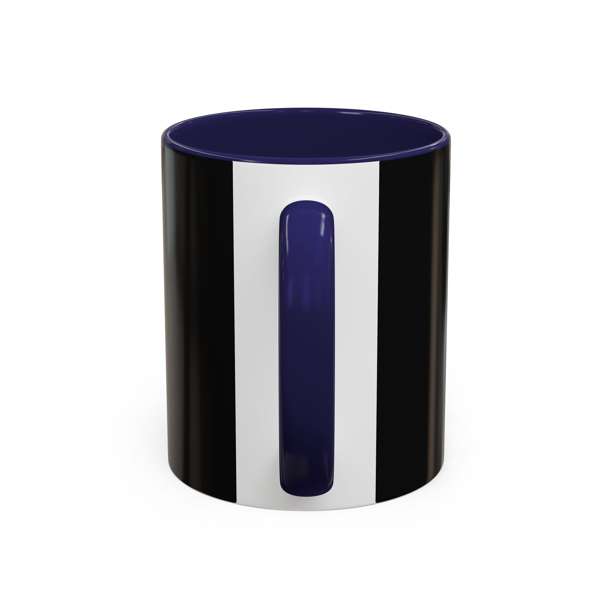 Cosmic Inconvenience Black Accent Coffee Mug — Mystical Eye Graphic (11/15oz)