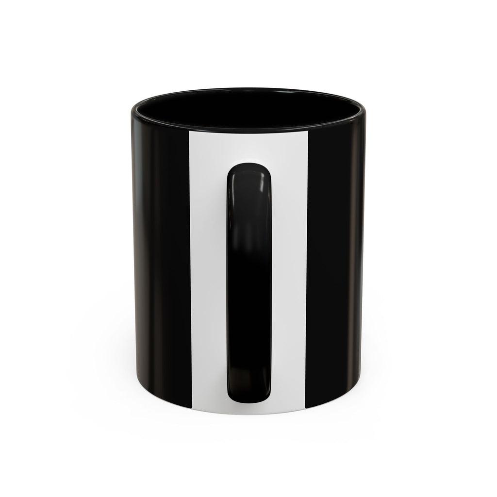 Cosmic Inconvenience Black Accent Coffee Mug — Mystical Eye Graphic (11/15oz)