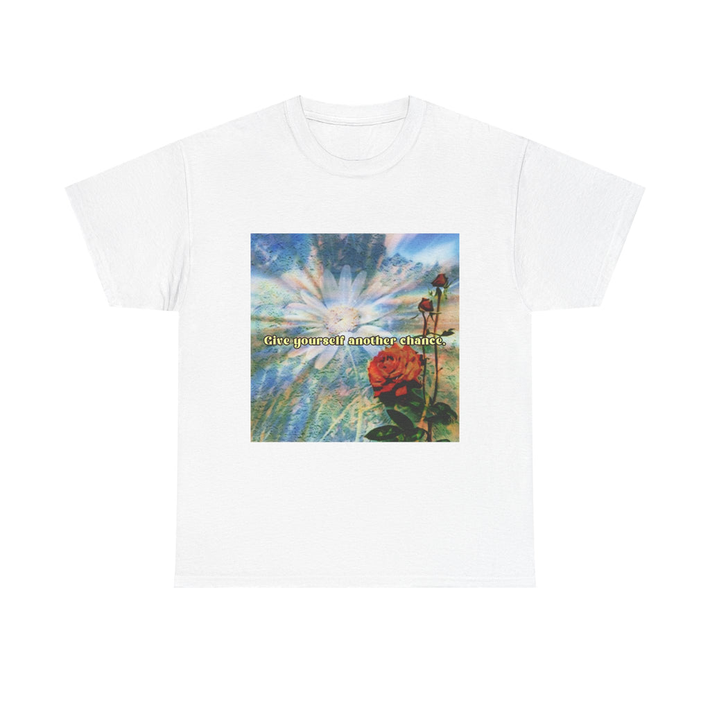 T-Shirt — 'Give Yourself Another Chance' Floral Vintage Graphic Tee