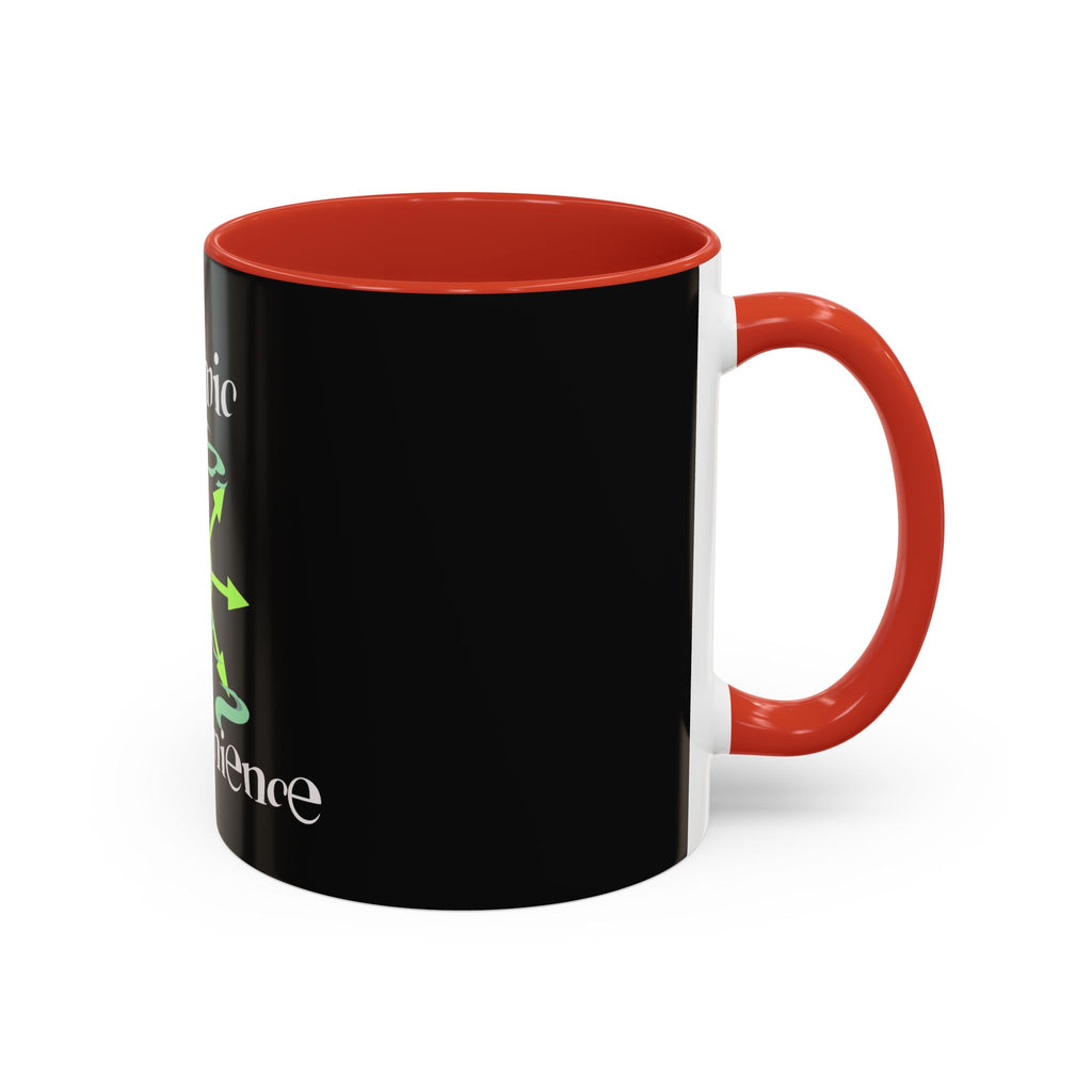 Cosmic Inconvenience Black Accent Coffee Mug — Mystical Eye Graphic (11/15oz)