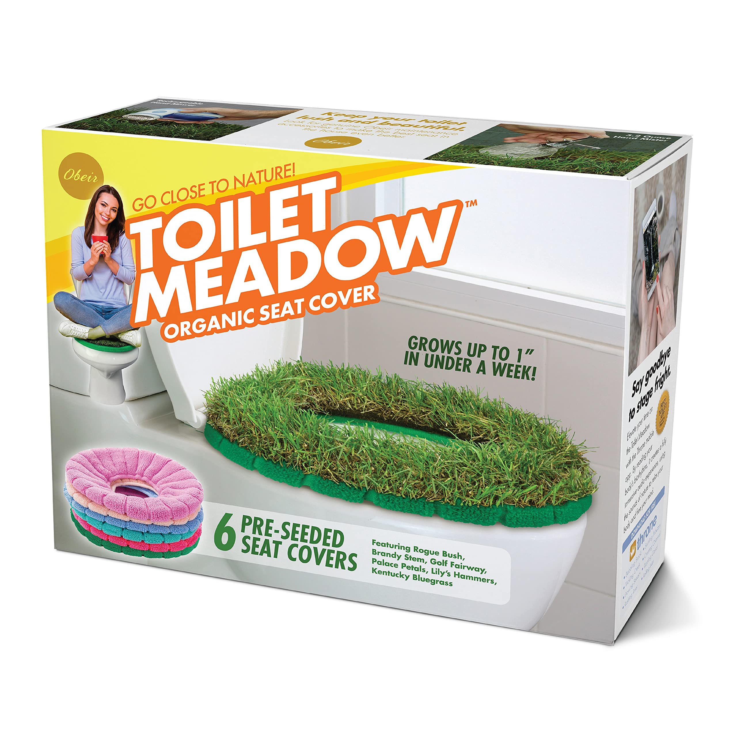 Prank Gift Box Toilet Grass