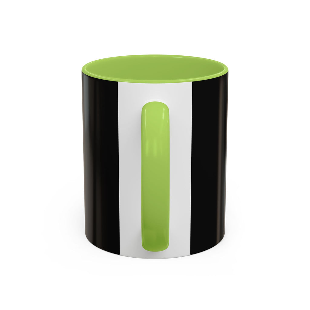 Cosmic Inconvenience Black Accent Coffee Mug — Mystical Eye Graphic (11/15oz)