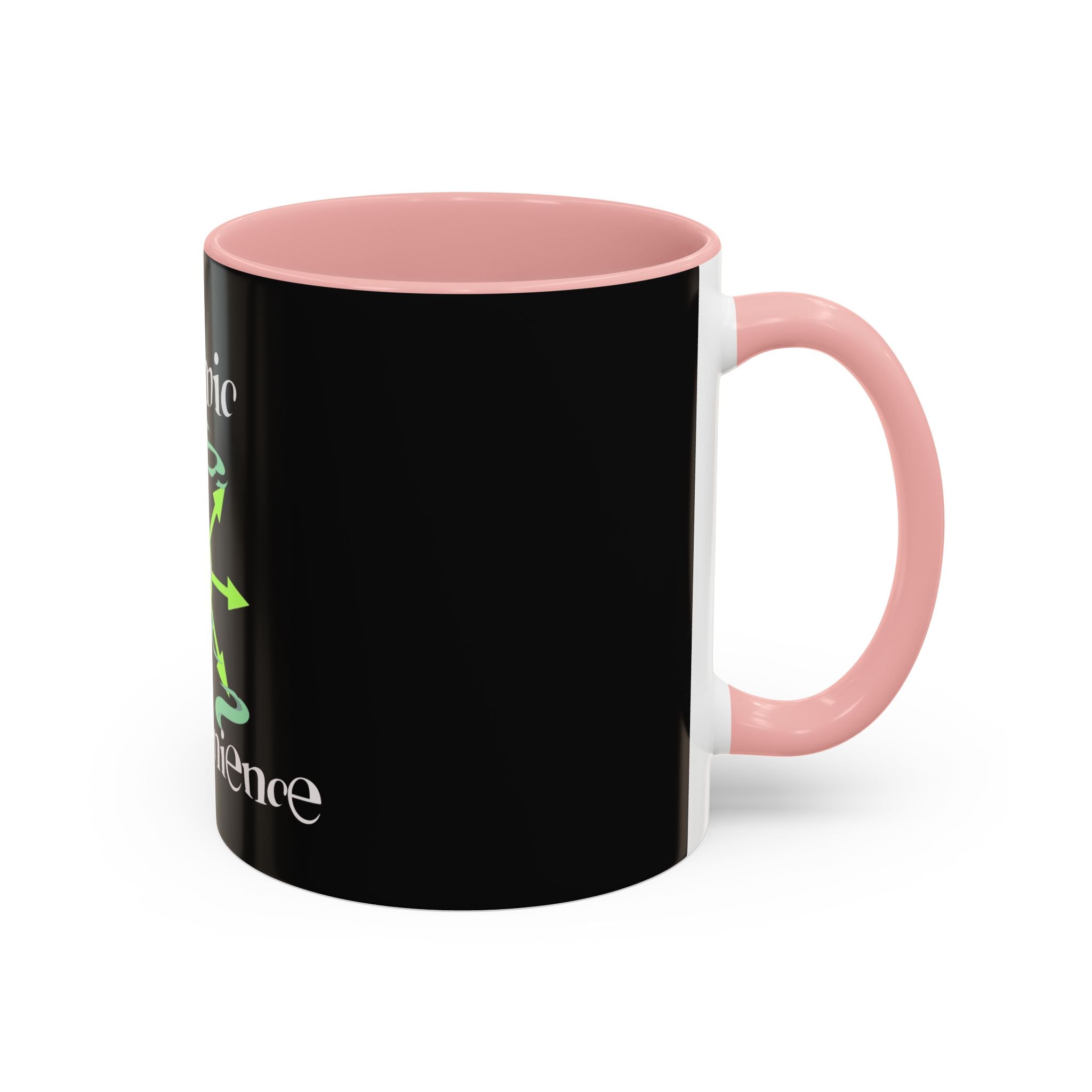 Cosmic Inconvenience Black Accent Coffee Mug — Mystical Eye Graphic (11/15oz)