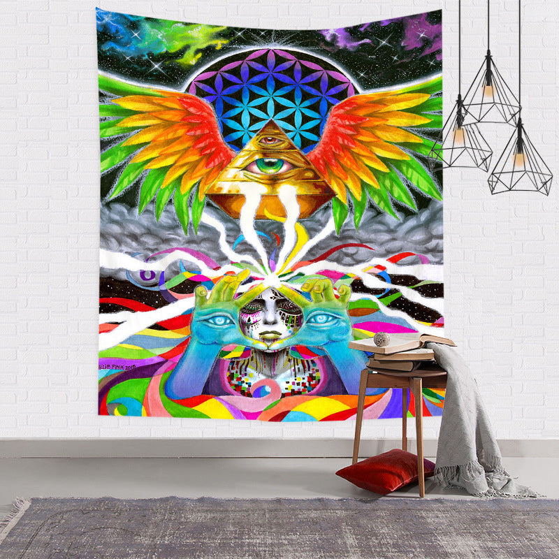 Colorful Psychedelic Wall Tapestry