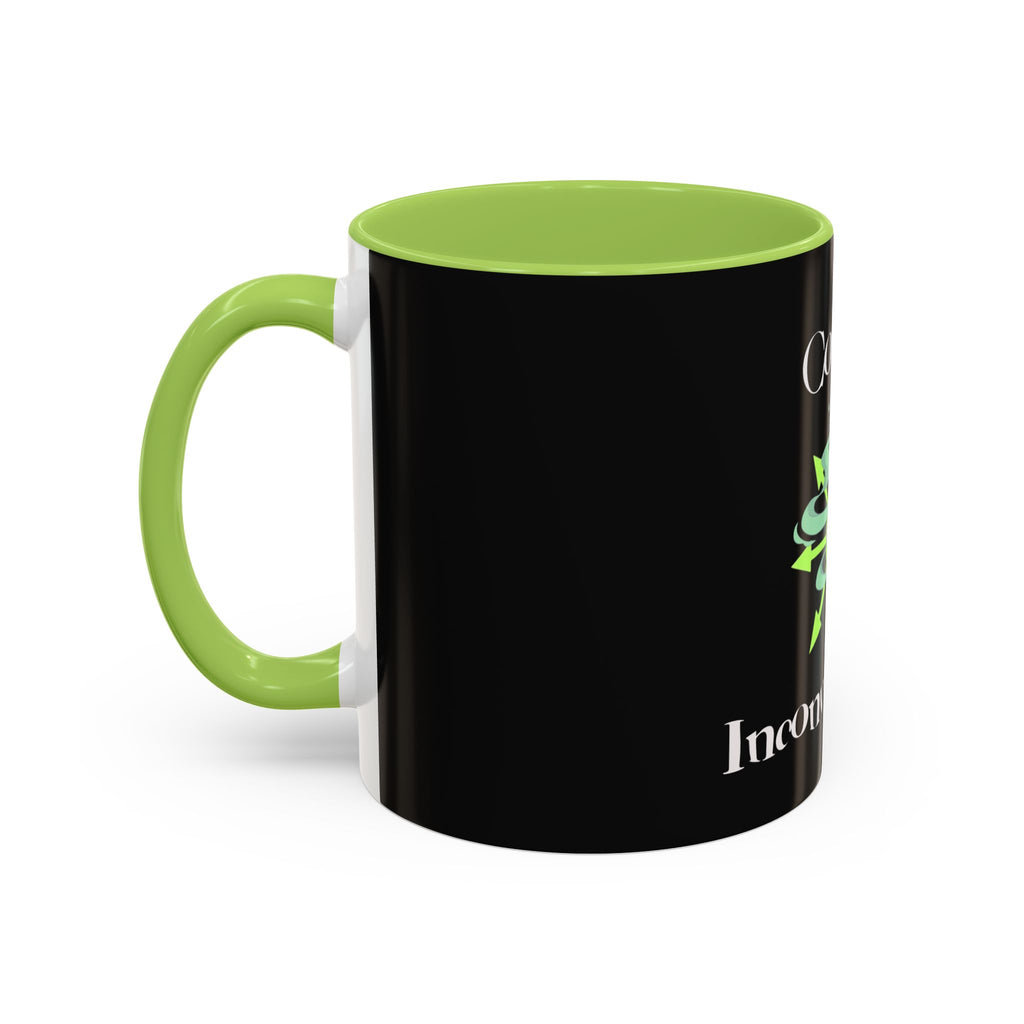 Cosmic Inconvenience Black Accent Coffee Mug — Mystical Eye Graphic (11/15oz)