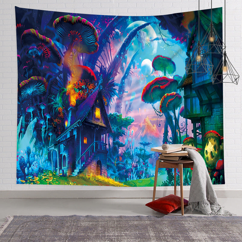 Colorful Psychedelic Wall Tapestry