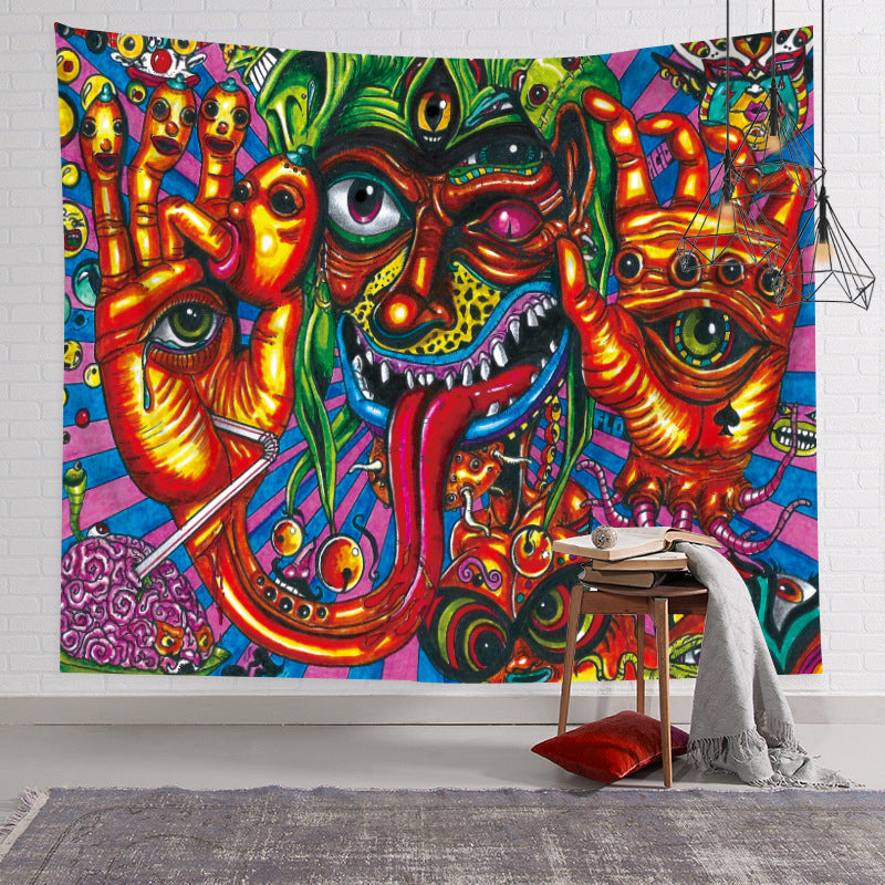Colorful Psychedelic Wall Tapestry