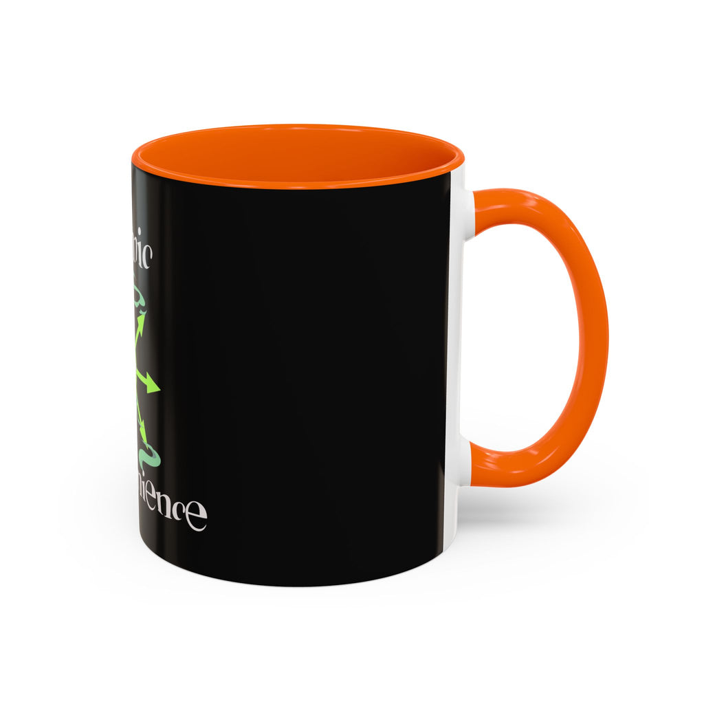 Cosmic Inconvenience Black Accent Coffee Mug — Mystical Eye Graphic (11/15oz)