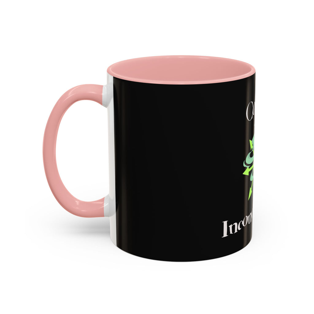 Cosmic Inconvenience Black Accent Coffee Mug — Mystical Eye Graphic (11/15oz)