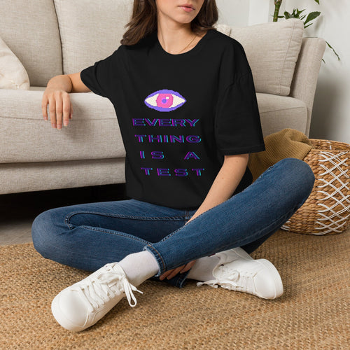 Everything Is Test T-Shirt — Retro Pixel Eye Graphic Tee