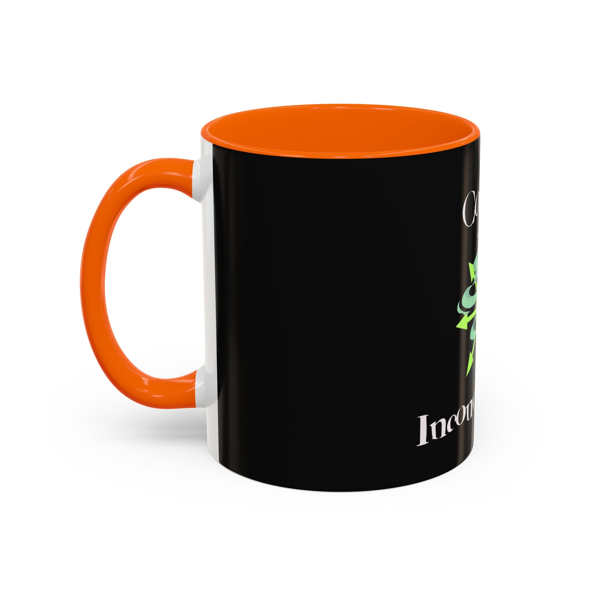 Cosmic Inconvenience Black Accent Coffee Mug — Mystical Eye Graphic (11/15oz)