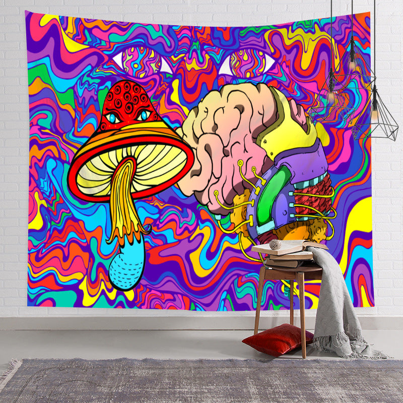 Colorful Psychedelic Wall Tapestry