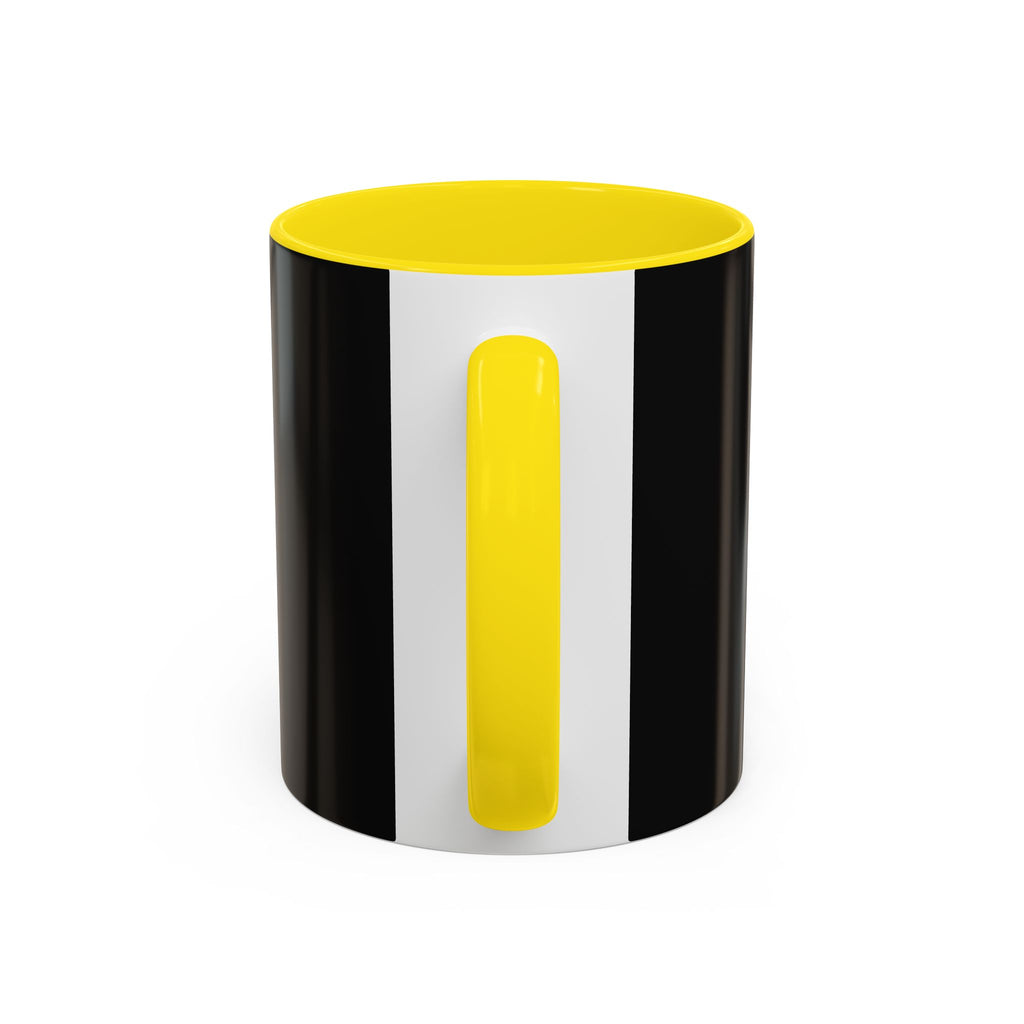 Cosmic Inconvenience Black Accent Coffee Mug — Mystical Eye Graphic (11/15oz)