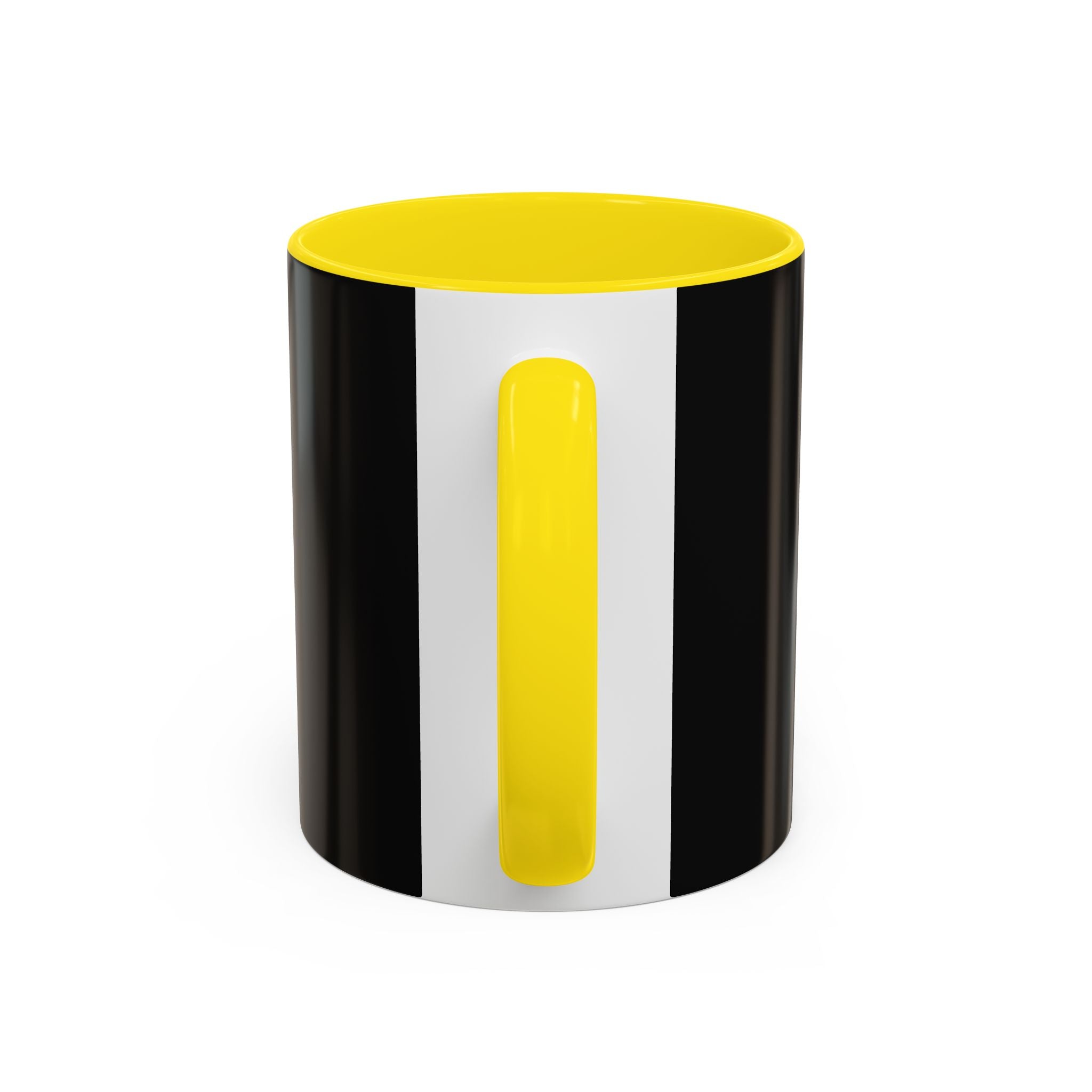 Cosmic Inconvenience Black Accent Coffee Mug — Mystical Eye Graphic (11/15oz)