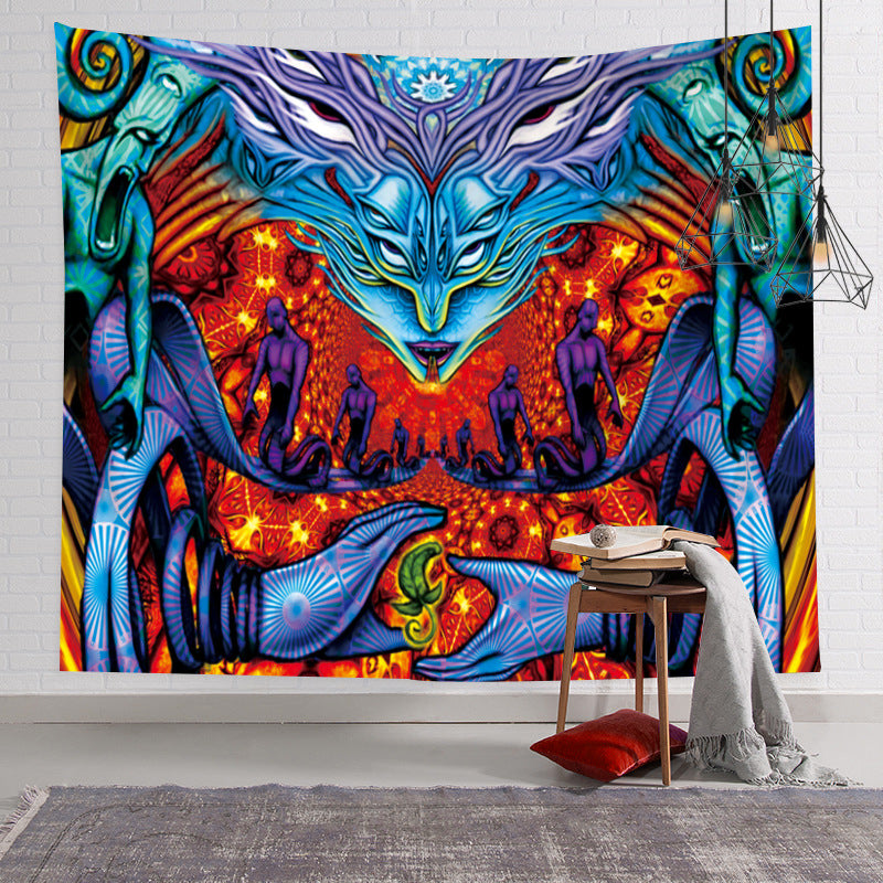 Colorful Psychedelic Wall Tapestry