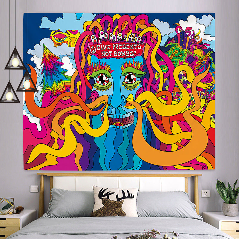 Colorful Psychedelic Wall Tapestry