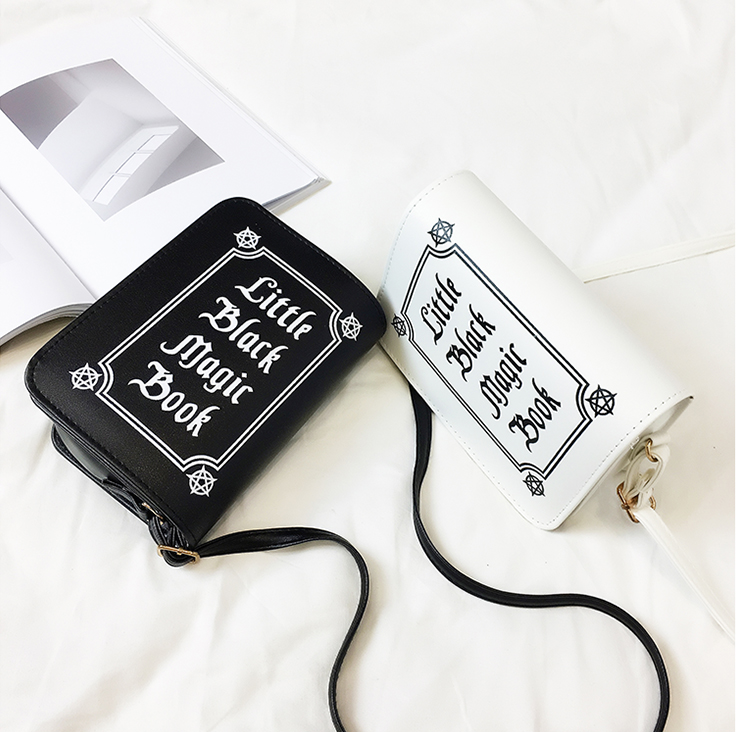 Little Black Magic Book Chain Crossbody Bagm
