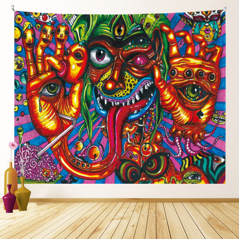 Colorful Psychedelic Wall Tapestry