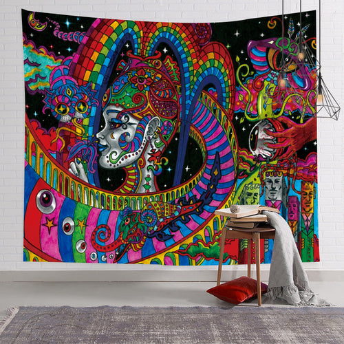 Colorful Psychedelic Wall Tapestry